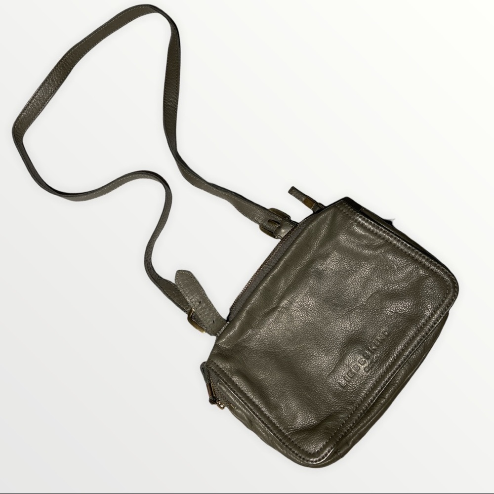 Liebeskind Olive Green Leather Crossbody Bag
